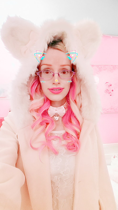 Click here to see the image in full size. Me Being A Sissy Kitty Girl *mew* *mew* =^.^=, petplay,kitty girl,sissy kitten,pet play, Dolled Up