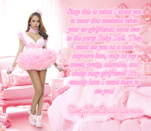 A Sissy Party Dress 💗, clothing,wear,fashion,exgirlfriends,coming out, Feminization,Sissy Fashion,Dolled Up