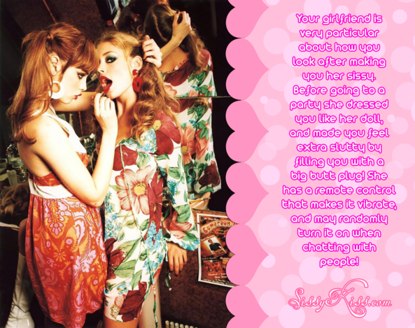 Getting sissy ready for the party, Feminization,Sex Toys,Dolled Up