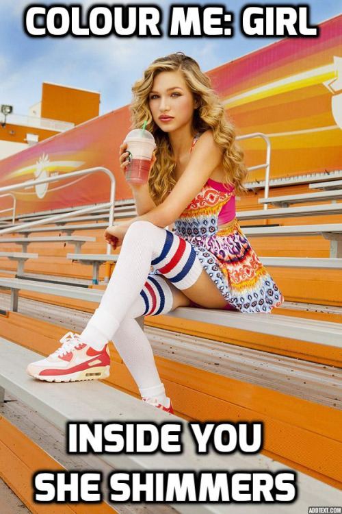 Color me a girl!, thigh high stockings, Feminization,Dolled Up