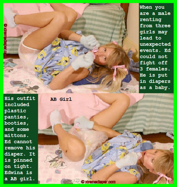 Double Images - I made 3 sissybaby cappies each with 2 images., Diaper,Sissybaby,Hostess,Aunt, Adult Babies,Feminization,Humiliation,Diaper Lovers