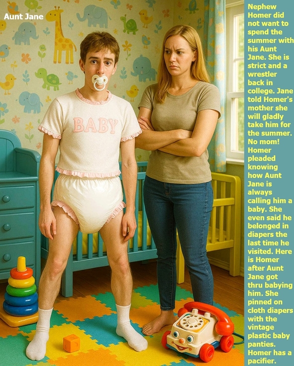 Poster Contest - 1 - I have captioned 2 poster size images., Sissybaby,Auntie,Ladyfriend,Sister, Adult Babies,Feminization,Identity Swap,Sissy Fashion