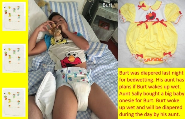 Males as Females - Some males are dressed as females. This includes a diaper., Baby Dress,Onesie,Dominate,Diaper, Adult Babies,Feminization,Identity Swap,Sissy Fashion