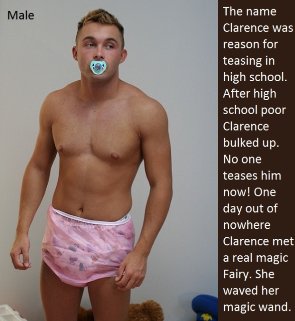 Magic Fairy - Clarence meets a magic fairy and becomes Sissy Baby Candice dressed as Alice in Wonderland., Magic,Fairy,Sissybaby,Diaper, Adult Babies,Feminization,Sissy Fashion,Identity Swap