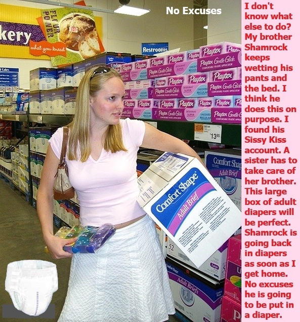 Lucky Again - No one has more reasons to be put in a diaper than Shamrock., Sister,Nurse,Body Cast,Babysitter,Living Doll, Adult Babies,Feminization,Identity Swap,Sissy Fashion,Diaper Lovers