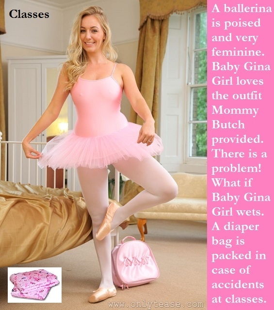 Babyginagirl is Back - More cappies about the life of Babyginagirl., Diaper,Nurse,Ballerina,Schoolgirl, Adult Babies,Feminization,Identity Swap,Sissy Fashion