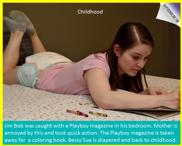 Diapering - Diapering someone may change their behavior for the better. Bonus Christmas cappies added., Nappies,Dominate,Schoolgirl,Christmas, Adult Babies,Feminization,Identity Swap,Sissy Fashion