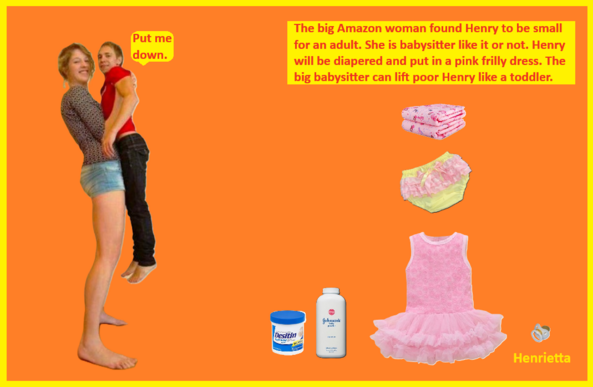 Image Creations - I created these pictures with my paint program and captioned them., Diaper,Sissy,Sissybaby,Dominate, Adult Babies,Feminization,Identity Swap,Sissy Fashion