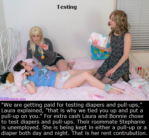 AB TIME - More diaper captions and some include girls clothes. Brothers can be dominant too., Diaper,Sissy,Brother,Sister, Adult Babies,Feminization,Humiliation,Diaper Lovers