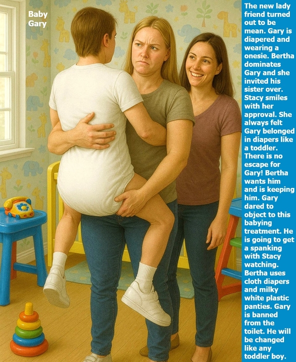 Poster Contest - 1 - I have captioned 2 poster size images., Sissybaby,Auntie,Ladyfriend,Sister, Adult Babies,Feminization,Identity Swap,Sissy Fashion