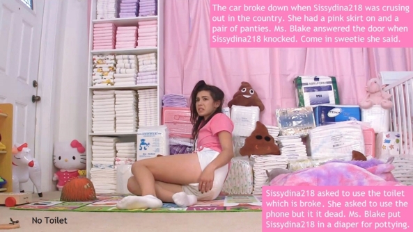 Lil Sissie's Life - I posted some cappies for Lil Sissie and included Lil Sissie's Mummy. Bonus Sissydina218 cappies added., Diaper,Wet,Messy,Dominate, Adult Babies,Feminization,Identity Swap,Sissy Fashion