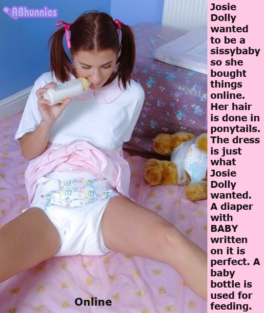 TEN CAPPIES - I have captioned 5 friends with 2 cappies each., Diaper,Wetting,Feeding,Dominate,Sissybaby, Adult Babies,Feminization,Identity Swap,Sissy Fashion,Diaper Lovers