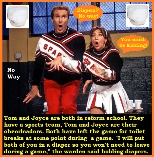 Just Two - I posted 2 new cappies and added a poll. One cappie is for Jessybaby. The other is a Saturday Night Live spoof., Cheerleader,Diaper,Jessybaby, Adult Babies,Feminization,Humiliation,Diaper Lovers