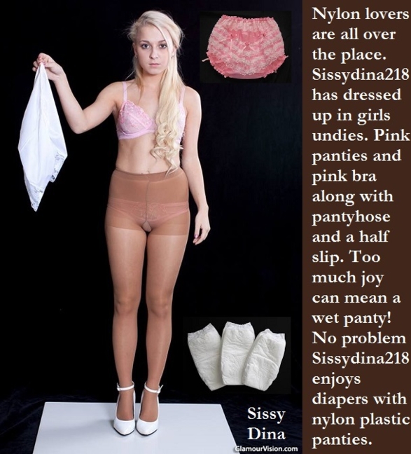 Nylon Lover - Some sissies are nylon lovers and wear panties. Some end up in a diaper., Nylon,Diaper,Sissy,Panty, Adult Babies,Feminization,Identity Swap,Sissy Fashion