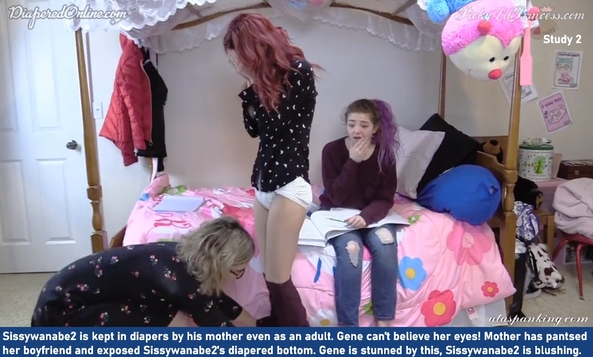 Baby Time 5 - I made some captions for Sissywanabe2, Rachel Leigh, Lil Sissy, Lil Sissie's Mummy, and Sissyjimi who are sissybabies., Crib,Diapered,Dominated,Spanked,Babysitter, Adult Babies,Feminization,Identity Swap,Sissy Fashion,Diaper Lovers