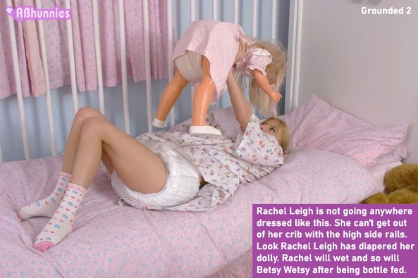 Baby Time 5 - I made some captions for Sissywanabe2, Rachel Leigh, Lil Sissy, Lil Sissie's Mummy, and Sissyjimi who are sissybabies., Crib,Diapered,Dominated,Spanked,Babysitter, Adult Babies,Feminization,Identity Swap,Sissy Fashion,Diaper Lovers