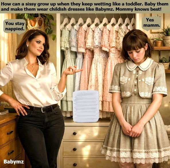 Sissy Kissers 1 - New cappies about friends and Sissy Kiss site members., Sissy,Sissybaby,Diaper,Dominate, Adult Babies,Feminization,Identity Swap,Sissy Fashion