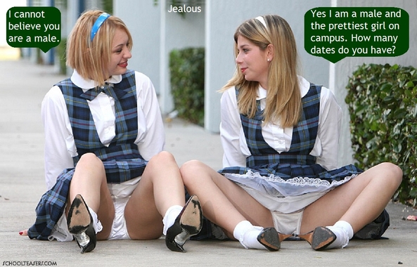Schoolgirls - Many schoolgirls are actually males who love being feminine., Spanking,Schoolgirl,Dominate,Diaper, Feminization,Identity Swap,Sissy Fashion,Diaper Lovers