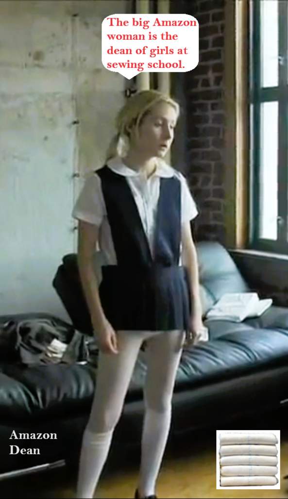 Diapered Up - Young adult male is diapered and dominated by females., Diaper,Schoolgirl,Dominated,Sissybaby, Adult Babies,Feminization,Identity Swap,Sissy Fashion