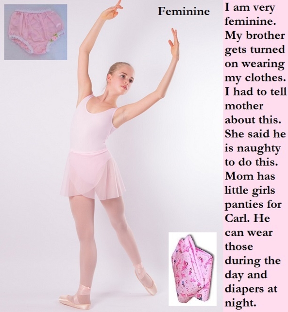Panty / Diaper - On many occasions wearing a panty can lead to being put in a diaper., Wetting,Excited,Panty,Diaper, Adult Babies,Feminization,Identity Swap,Sissy Fashion