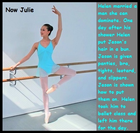Ballet Captions - I made 3 ballet captions each a little different from the other., Panties,Leotards,Tights,Crossdress,Sissy, Feminization,Humiliation,Identity Swap,Sissy Fashion