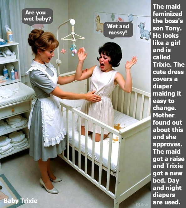 Diaper Dominated - New cappies with images I found on Tumbex and Deviant Art., Female Domination,Maid,Adoption,Lesbian, Adult Babies,Feminization,Identity Swap,Sissy Fashion