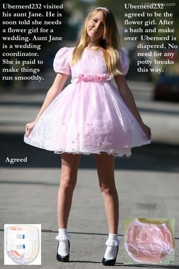 Wedding Party - Some sissies are part of a wedding party. Other sissies just like to dress up., Flowergirl,Bride,Bridesmaid,Sissy, Adult Babies,Feminization,Identity Swap,Sissy Fashion