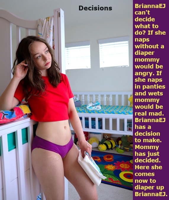 TEN CAPPIES - I have captioned 5 friends with 2 cappies each., Diaper,Wetting,Feeding,Dominate,Sissybaby, Adult Babies,Feminization,Identity Swap,Sissy Fashion,Diaper Lovers