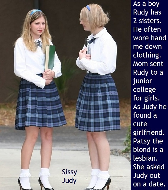 Posted July 15th, 2011 ~ 12:10 am - A cross dressed male finds a lesbian girlfriend., Schoolgirl, Feminization