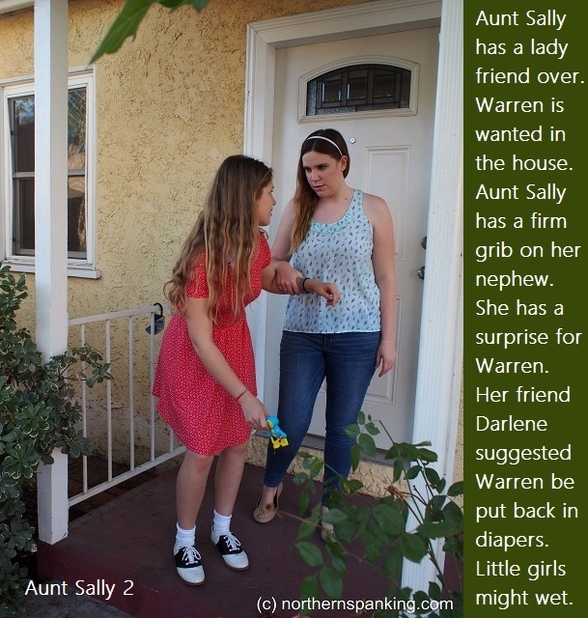 Aunt Sally 1 - 3 - A 3 cappie story about Warren who becomes a baby girl., Little Girl,Sissybaby,Aunt,Dominated, Adult Babies,Feminization,Identity Swap,Sissy Fashion