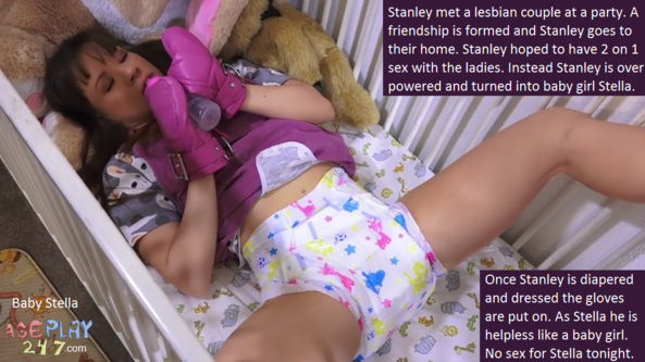 Diapered Up 3 - Some cappies where males are treated as females and put in diapers., Bedwetting,Restraints,Sissybaby,Babysitter, Adult Babies,Feminization,Identity Swap,Sissy Fashion