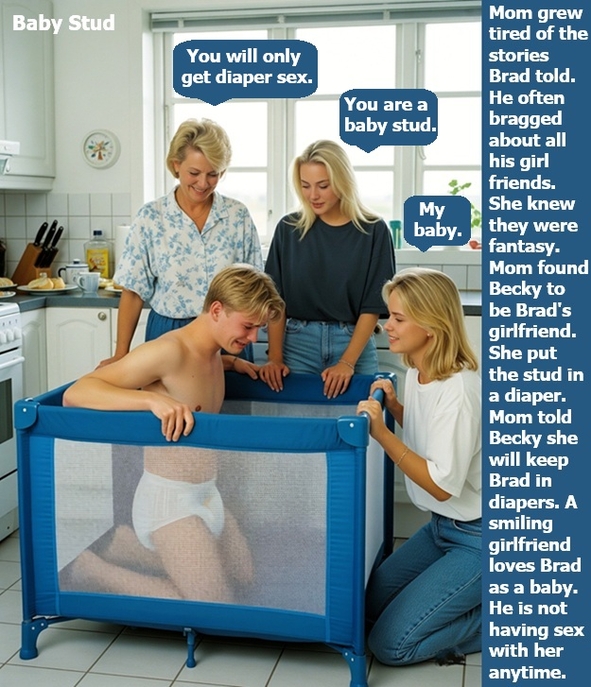 Female Domination - Many males are dominated by females. Most of them become sissies or sissybabies., Female Domination,Diaper Discipline,Spank,Baby Harness,, Adult Babies,Feminization,Identity Swap,Sissy Fashion