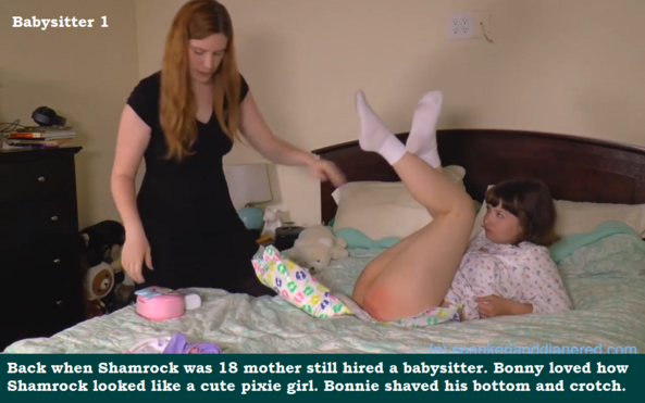 Shamrock Returns - A five cappie story about Shamrock and his nurses. A three cappie story about his babysitter., Nurse,Babysitter,Dominate,Sissybaby,Diapers, Adult Babies,Feminization,Identity Swap,Sissy Fashion,Diaper Lovers