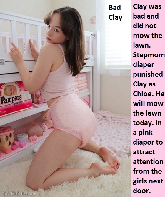 Adult Baby 4 - Some cappies about adult babies and their lives in diapers., Grandma,Stepmom,Aunt,Diaper, Adult Babies,Feminization,Identity Swap,Sissy Fashion