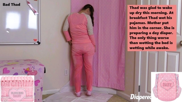 Diaper Needed - When a diaper is needed someone will put one on you., Diaper,Dominate,Wetting,Sissybaby, Adult Babies,Feminization,Identity Swap,Sissy Fashion