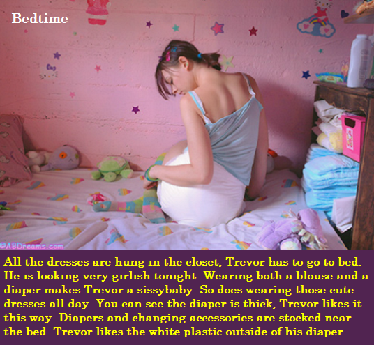 Trevor's Troubles - You should have troubles like these. Trevor seems to be enjoying himself., Sissybaby,Diaper,Babysitter, Adult Babies,Feminization,Humiliation,Diaper Lovers