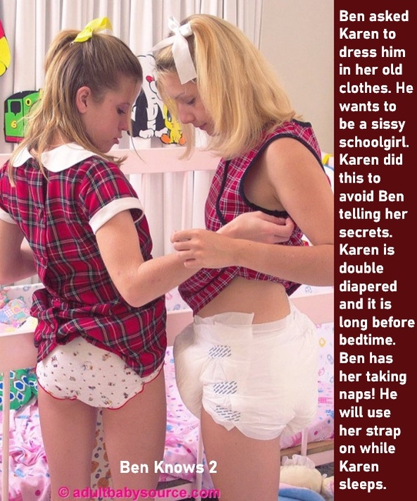 Daily Doubles 3 - New Baby Butch cappies using 2 images for each story., Spanking,Flashing,Nappy,Dominate, Adult Babies,Feminization,Identity Swap,Sissy Fashion