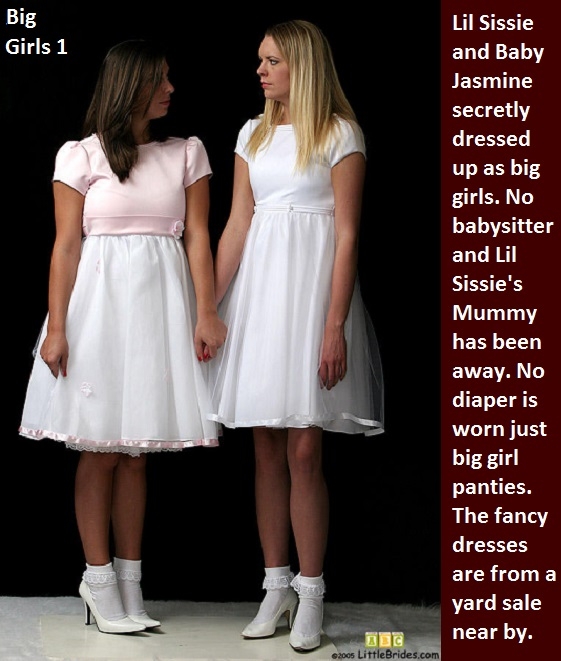 Big Girls 1 - 2 - While mummy is away her babies act like big girls. Mummy returns to diaper both.., Big Girl,Sissybaby,Sissy,Mummy, Adult Babies,Feminization,Identity Swap,Sissy Fashion