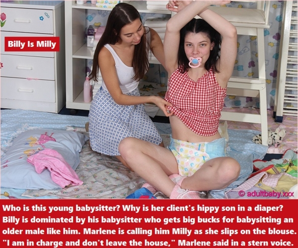 Made A Baby - You could be made a baby by being diapered and dressed in girls baby clothes by a female., Adopt,Diaper,Baby,Dominate, Adult Babies,Feminization,Identity Swap,Sissy Fashion