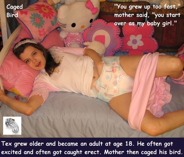 Diapered Littles - Small males with long hair look feminine. As Littles they are often put back in diapers., Chastity,Dominate,Sissybaby,Diapers, Adult Babies,Feminization,Identity Swap,Sissy Fashion