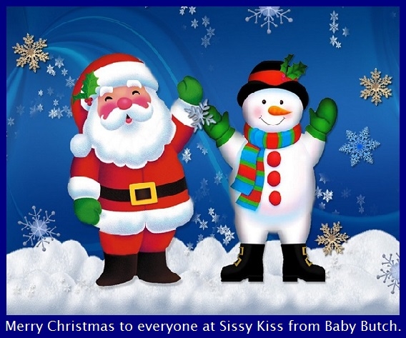 Early Greeting - Merry Christmas to my Sissy Kiss friends. Cappie story included., Dominate,Dress Up,Diaper,Sissy, Adult Babies,Feminization,Identity Swap,Sissy Fashion