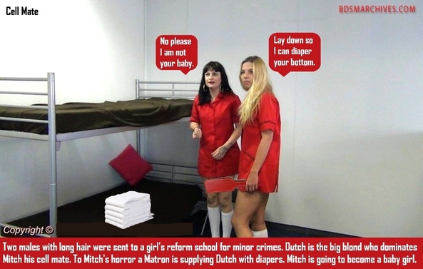 Diapered Incarceration  - Some sissies get confined to jail in a diaper. Another one is confined to a playpen., Prisoner,Nappied,Dominate,Sissybaby, Adult Babies,Feminization,Identity Swap,Sissy Fashion
