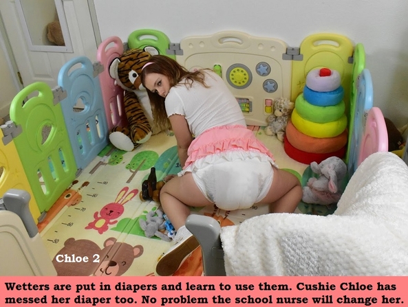 Messy Sissybaby - Cushie Chloe is a sissybaby who often messes her diaper., Messy,Dominate,Diaper,Sissybaby,Wetting, Adult Babies,Feminization,Identity Swap,Sissy Fashion,Diaper Lovers