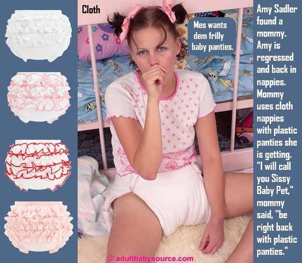 Amy Sadler - Amy Sadler lives in the UK and loves cloth nappies and frilly plastic panties. She is called SissyBabyPet., Cloth Nappy,Frilly Baby Panties,Submissive,Leotard, Adult Babies,Feminization,Identity Swap,Sissy Fashion
