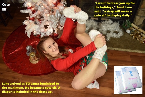 Christmas Cappies - Transgender sissies are enjoying the holidays in their own way., Sissybaby,Hormones,TG Sissy,Diapers, Adult Babies,Feminization,Identity Swap,Sissy Fashion