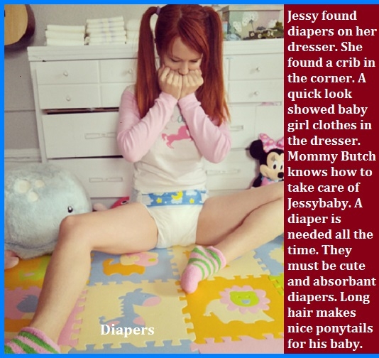 Eight Is Enough - I made 8 new captions about diapered babies who are Sissy Kiss members., Diaper,Dominate,Love,Sissy, Adult Babies,Feminization,Identity Swap,Sissy Fashion