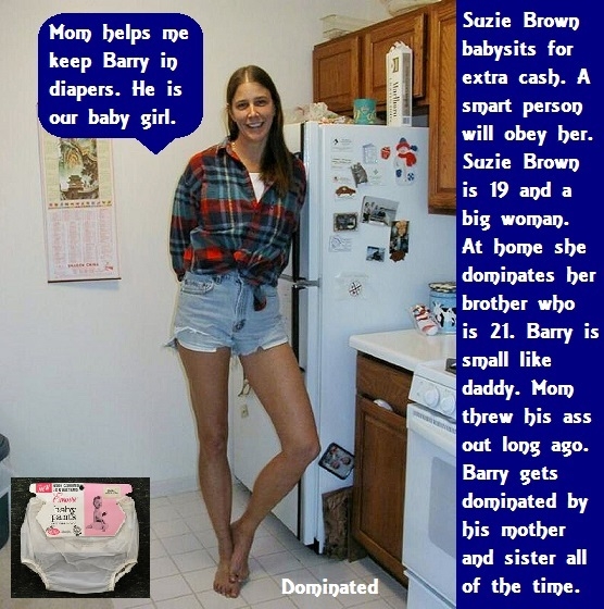 Diaper Dominated - Four new cappies about being dominated with diapers. Some are also made a baby girl or sissybaby., Sissybaby,Diaper,Domination,Wetting, Adult Babies,Feminization,Identity Swap,Sissy Fashion