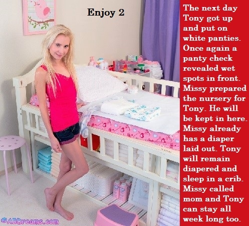 Bad Sissy - One must be a big girl who does not wet or get excited to wear panties., Panty,Dress,Excited,Diaper, Adult Babies,Feminization,Humiliation,Diaper Lovers