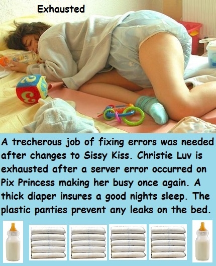 Fun Times 1 - I made some cappies about some of my friends on Sissy Kiss., Diapers,Plastic Pants,Playing, Adult Babies,Feminization,Humiliation,Diaper Lovers