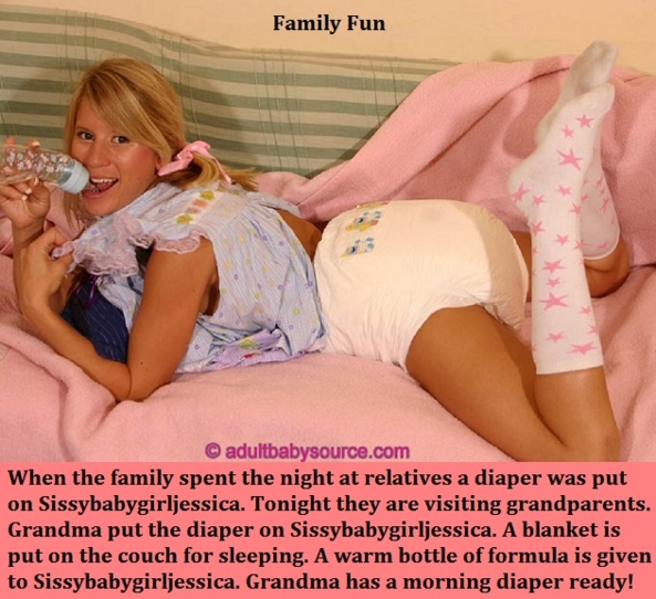 New Year 2018 - 2 - I have captioned many of my Sissy Kiss friends already having fun in the new year., Sissy,Sissybaby,Diaper,Panty, Adult Babies,Feminization,Identity Swap,Sissy Fashion